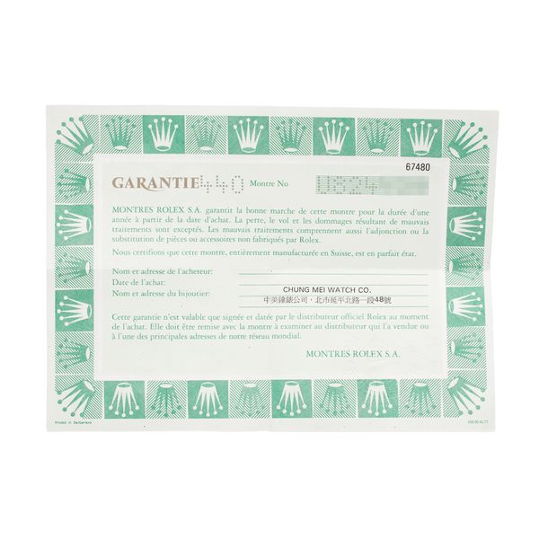 Rolex Oyster Perpetual 67480